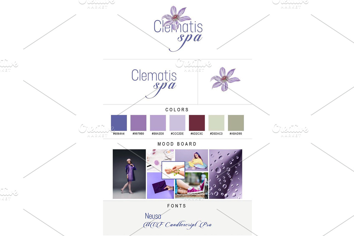 Full Branding Package | Clematis Spa, a Stationery Template by Offload VN (Photo 2 of 5)
