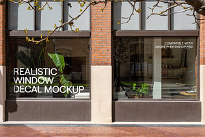 Storefront Window Decal Mockup