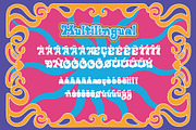 Retrowave Psychedelic Display Font, a Font by Dawnside Graphic (Thumbnail 4 of 9)