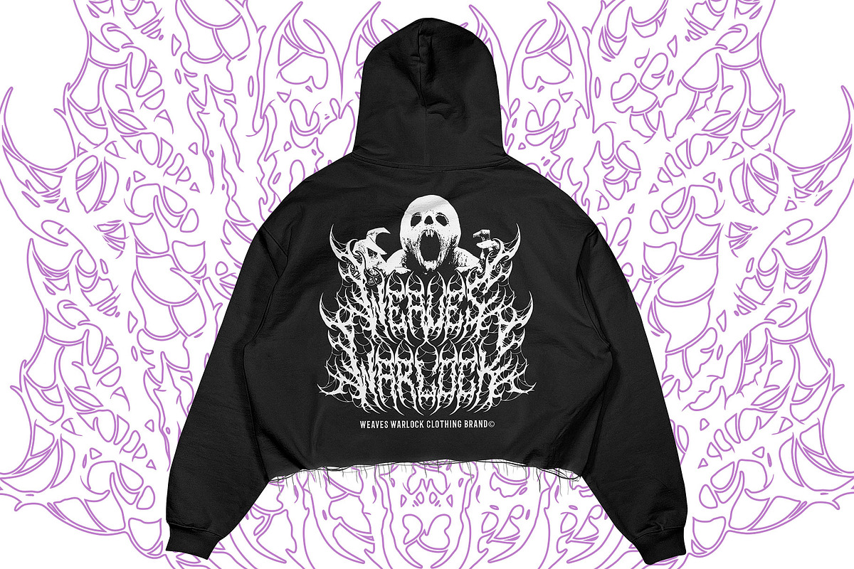 Cursed Obscure Death Metal Font, a Blackletter Font by Fonday Studio (Photo 7 of 19)