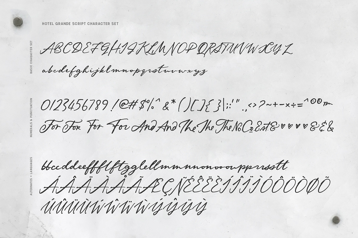 The Hotel Grande Type Collection, a Sans Serif Font by Callie Rian & Co. (Photo 20 of 25)