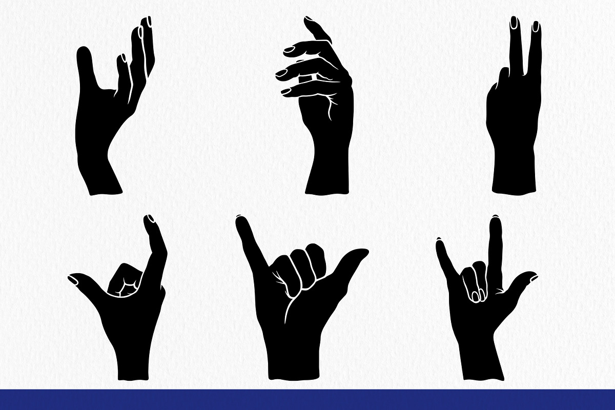 Hand Gesture Silhouette, an Illustration by Tekuni (Photo 4 of 8)