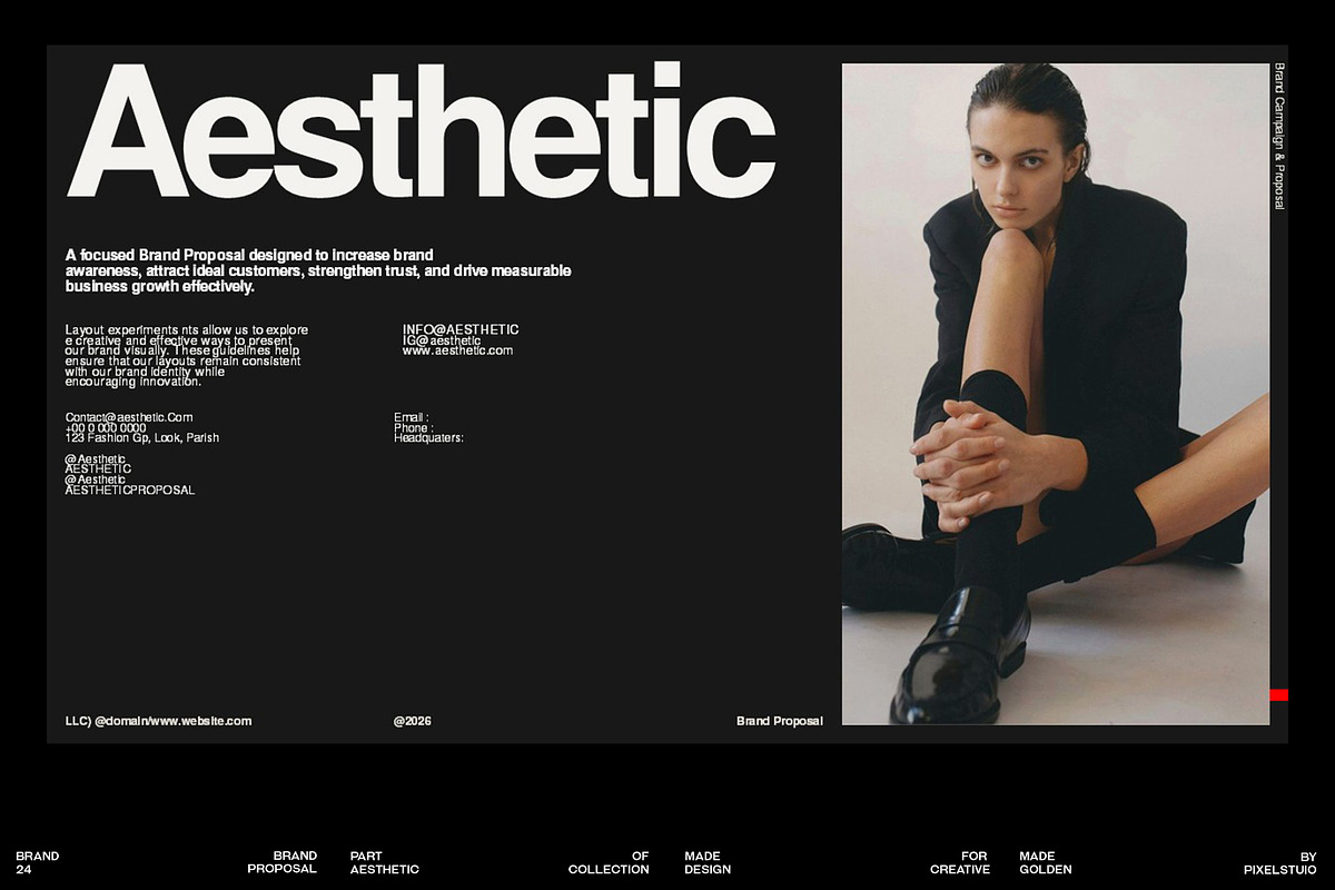 Aesthetic Brand Proposal Template, a Presentation Template by GoldenPixelStudio (Photo 7 of 12)