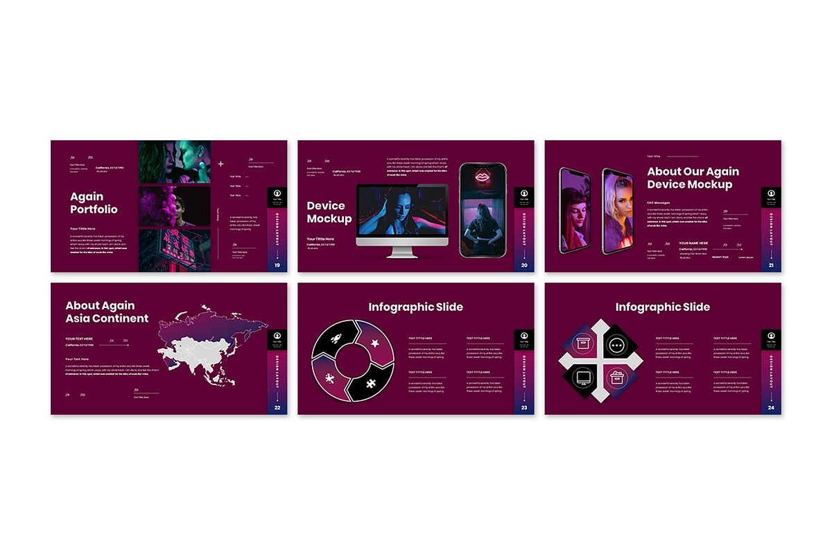 Again - PowerPoint & Google Slide, a Presentation Template by Raseuki (Photo 4 of 5)
