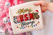Merry Christmas Blessings PNG, a Seasonal Illustration by CrexoraLab (Thumbnail 1 of 4)