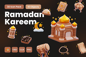 Ramadhan 3D Icon