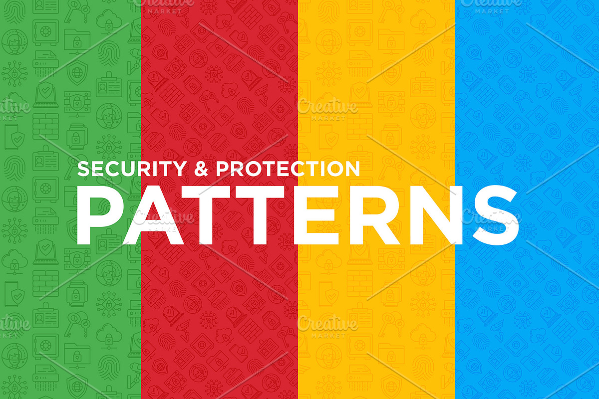 Security Protection Patterns, a Pattern Graphic by Alex Blogoodf
