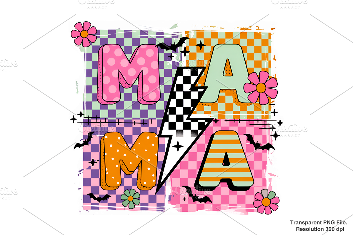 Halloween Mama, Girly Halloween PNG, a Graphic by Clipart Bloom (Photo 1 of 2)