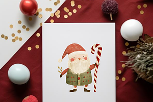 SCANDI SANTA CHRISTMAS CLIPART