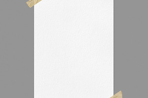 Blank white poster mockup, a Business Photo by BOOCYS