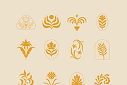 Organic logos, design elements, an Object Graphic by venimo (Thumbnail 8 of 8)