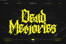 Dead Memories Death Metal Font
