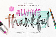 Always Thankful - SVG Font Duo, a Font by Greg Nicholls (Thumbnail 1 of 12)