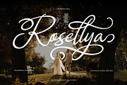 Rosellya - Handwritten Script, a Script Font by Inviline.co (Thumbnail 1 of 10)