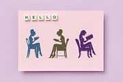 14 Girl Reading a Book on Chair, an Illustration by jongcreative (Thumbnail 4 of 4)