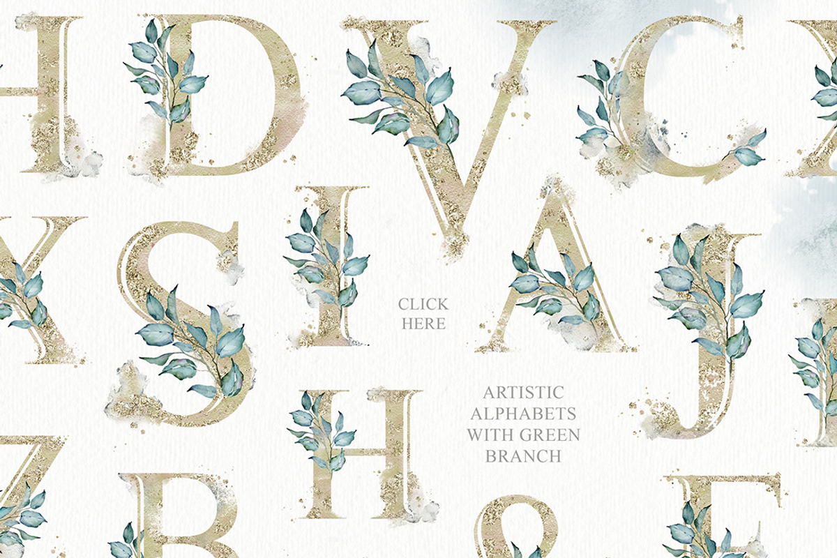 Watercolor Improvisation+Alphabets, a Texture Illustration by Eva Katerina (Photo 15 of 19)