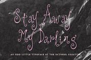 Stay Away My Darling Weird Font, a Handwritten Font by The October Creative (Thumbnail 1 of 8)