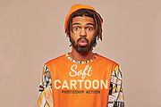 Soft Cartoon Photoshop Action, an Action Add-On by CraftingStudio (Thumbnail 1 of 4)