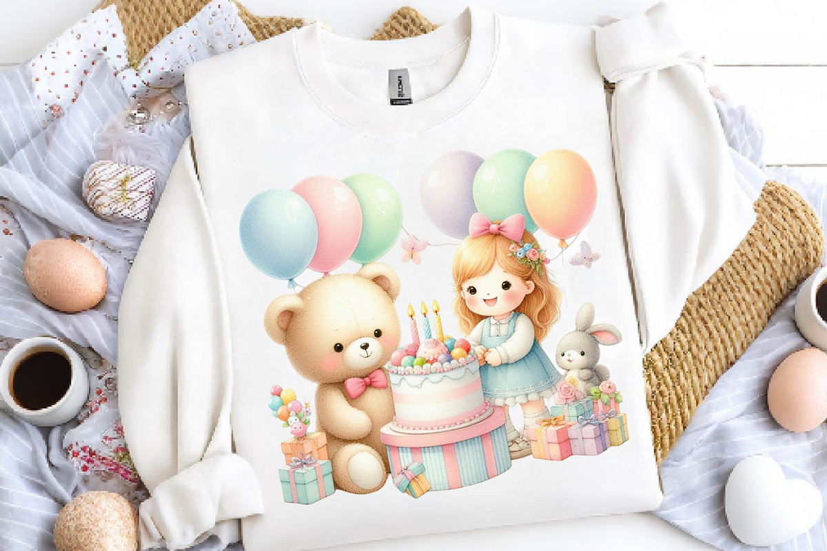 Kids Birthday Card Clipart Tshirts, a Seasonal Illustration by CreationArt (Photo 2 of 5)