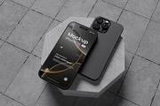 iPhone 16 Pro Mockup Bundle Set, an iPhone Mockup by Rielismee (Thumbnail 4 of 5)