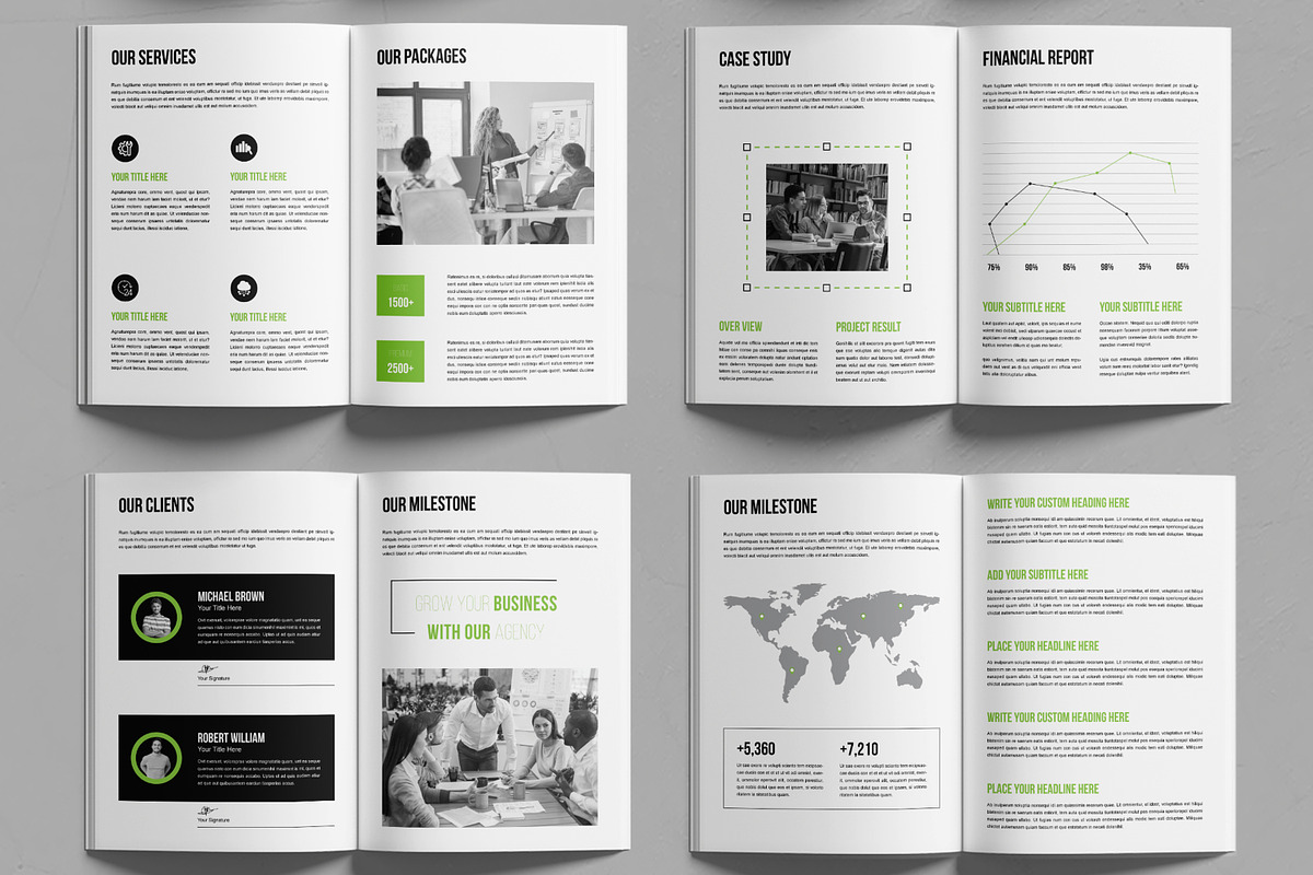 Company Profile Design, a Brochure Template by MightyDesign (Photo 3 of 6)