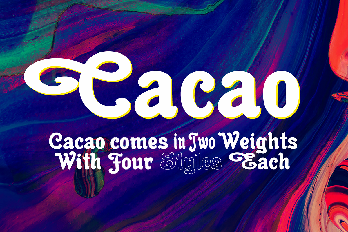 Cacao Font Packet preview 3