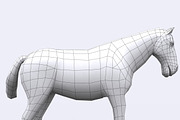 3DRT - Domestic animals - Horse, an Animal 3D Model by 3DRT.com (Thumbnail 3 of 3)