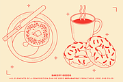 Bakery Food Vector Illustrations, a Food Illustration by TheFoodAtlas (Thumbnail 13 of 17)