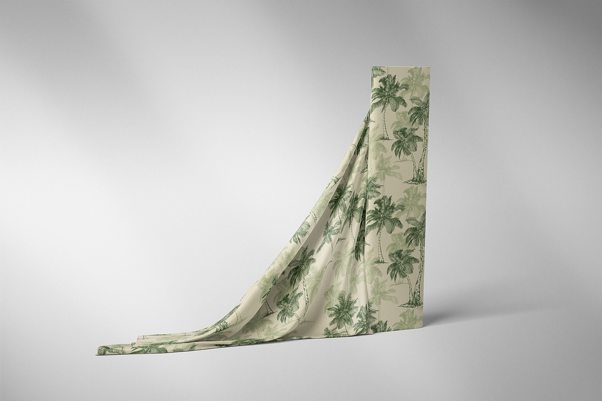 Green Palm Patterns Tropical Forest, a Decorative Illustration by Jeanna Draw (Photo 14 of 14)
