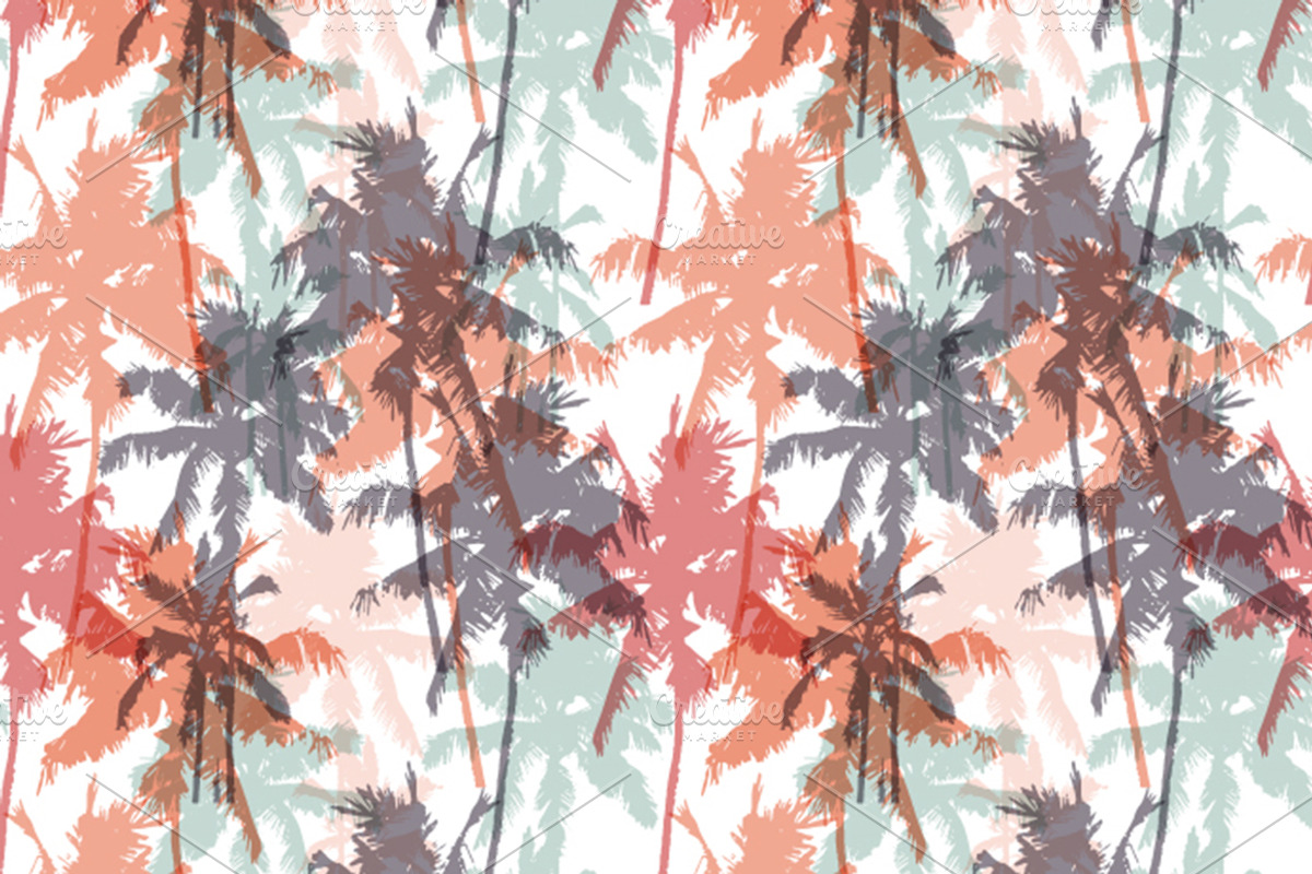 Palm trees backgrounds, a Pattern Graphic by Julia Bilenko (Photo 7 of 9)