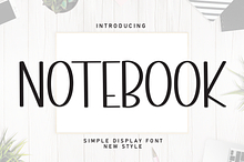 Notebook | Script Font