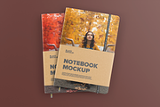 Notebook in craft  packaging mockup, a Packaging Mockup by BlackMockup (Thumbnail 9 of 10)