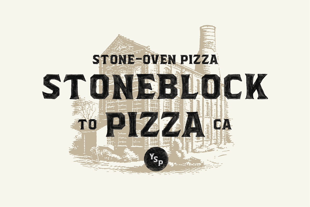 Stoneblock - Hand Painted SVG, a Handwritten Font by Hustle Supply Co. (Photo 5 of 6)