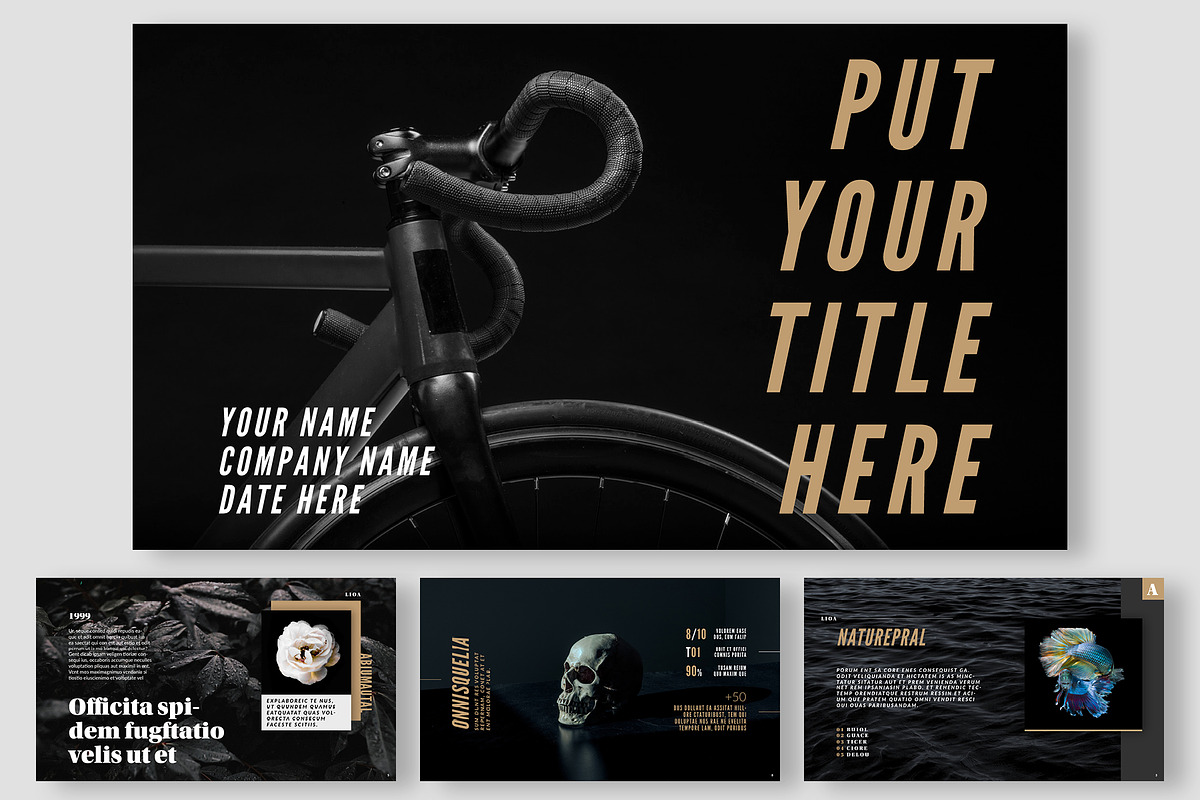 Dark Presentation Layout Template, a Presentation Template by ...