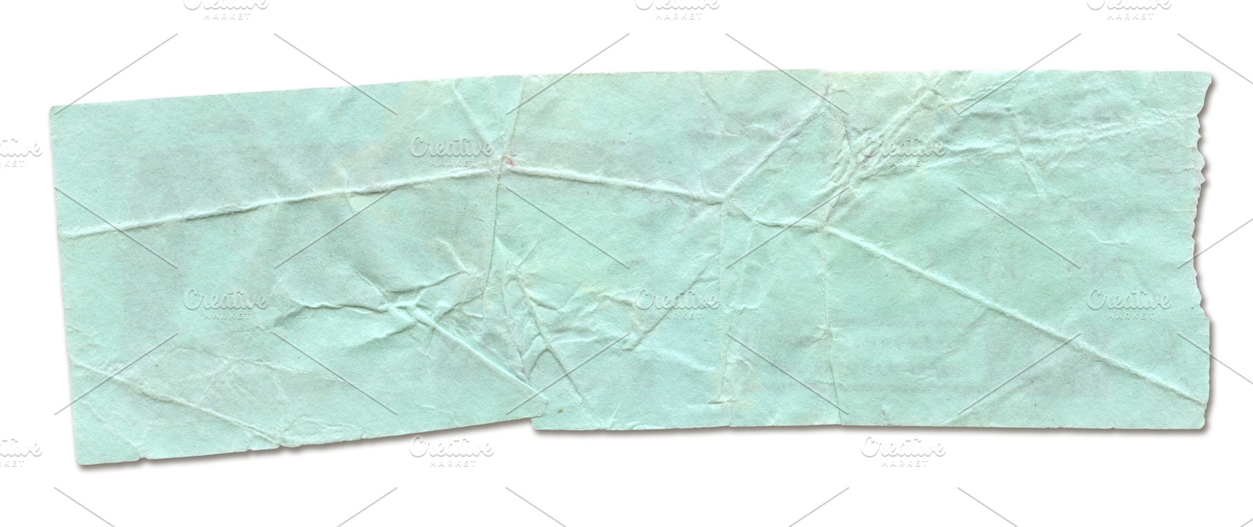 Mint crumpled paper strip isolated on white, a Background Photo by GoodGoods