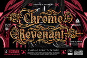 Chrome Revenant Typeface, a Serif Font by alit design (Thumbnail 16 of 17)