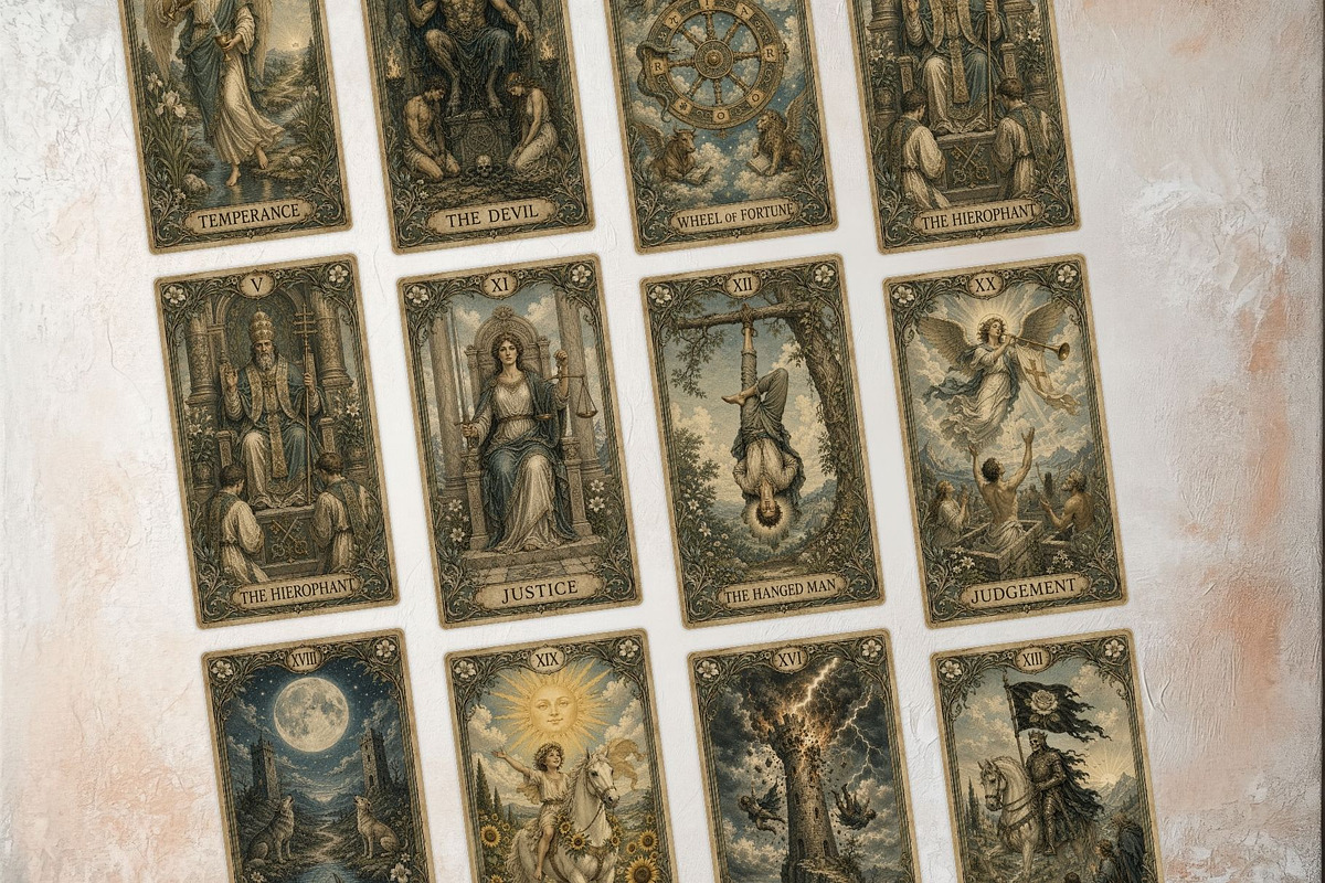 The Verdigris Oracle Tarot Cards, a Decorative Illustration by ThatsDesignArt (Photo 7 of 11)