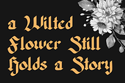 Kosegry – A Bold Blackletter Font, a Blackletter Font by Randi Irvan | Rvandtype (Thumbnail 3 of 13)