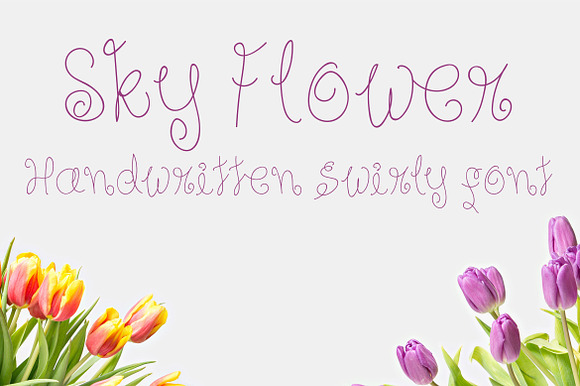 Sky Flower Handwritten Font