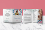 Floral Funeral Program Template, a Brochure Template by retrographix (Thumbnail 2 of 4)