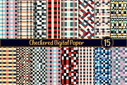 Checkered Digital Paper, a Texture Illustration by Designworld (Thumbnail 1 of 5)