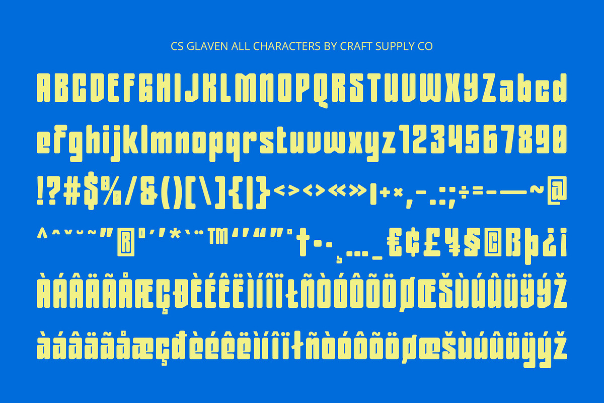 CS Glaven – Bold Font, a Sans Serif Font by Craft Supply Co. (Photo 8 of 8)