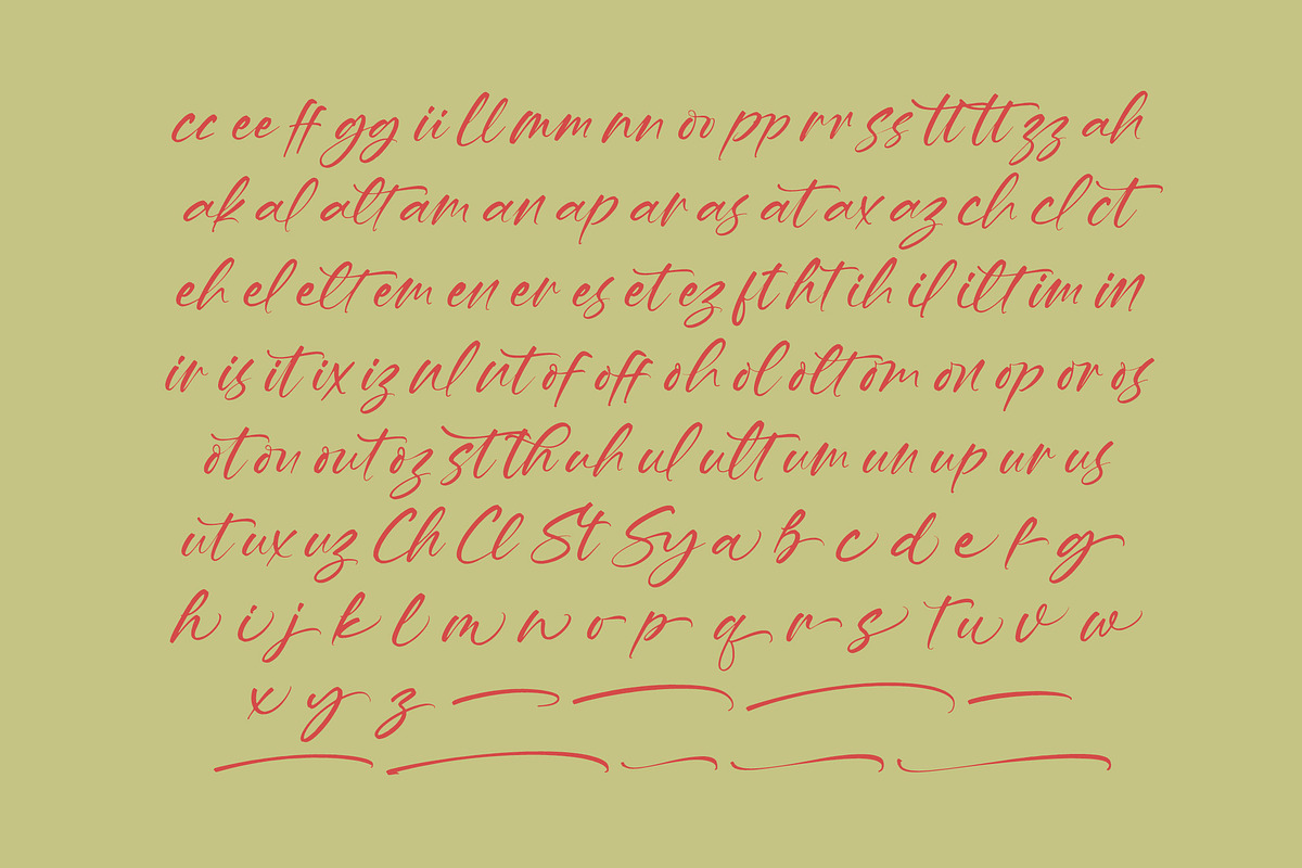 Hevling Justien Bold Brush Font, a Script Font by Letterena Studios Script (Photo 12 of 15)