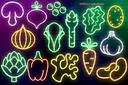 Neon Vegetables PNG Clipart, a Food Illustration by Lenninator Digital (Thumbnail 2 of 4)