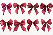 Watercolor Christmas Bow Clipart PNG, a Decorative Illustration by SugarCloudStudioArt (Thumbnail 5 of 7)