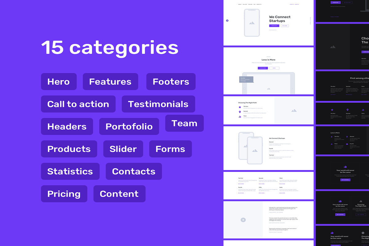 Containers Web Wireframe Kit preview 4