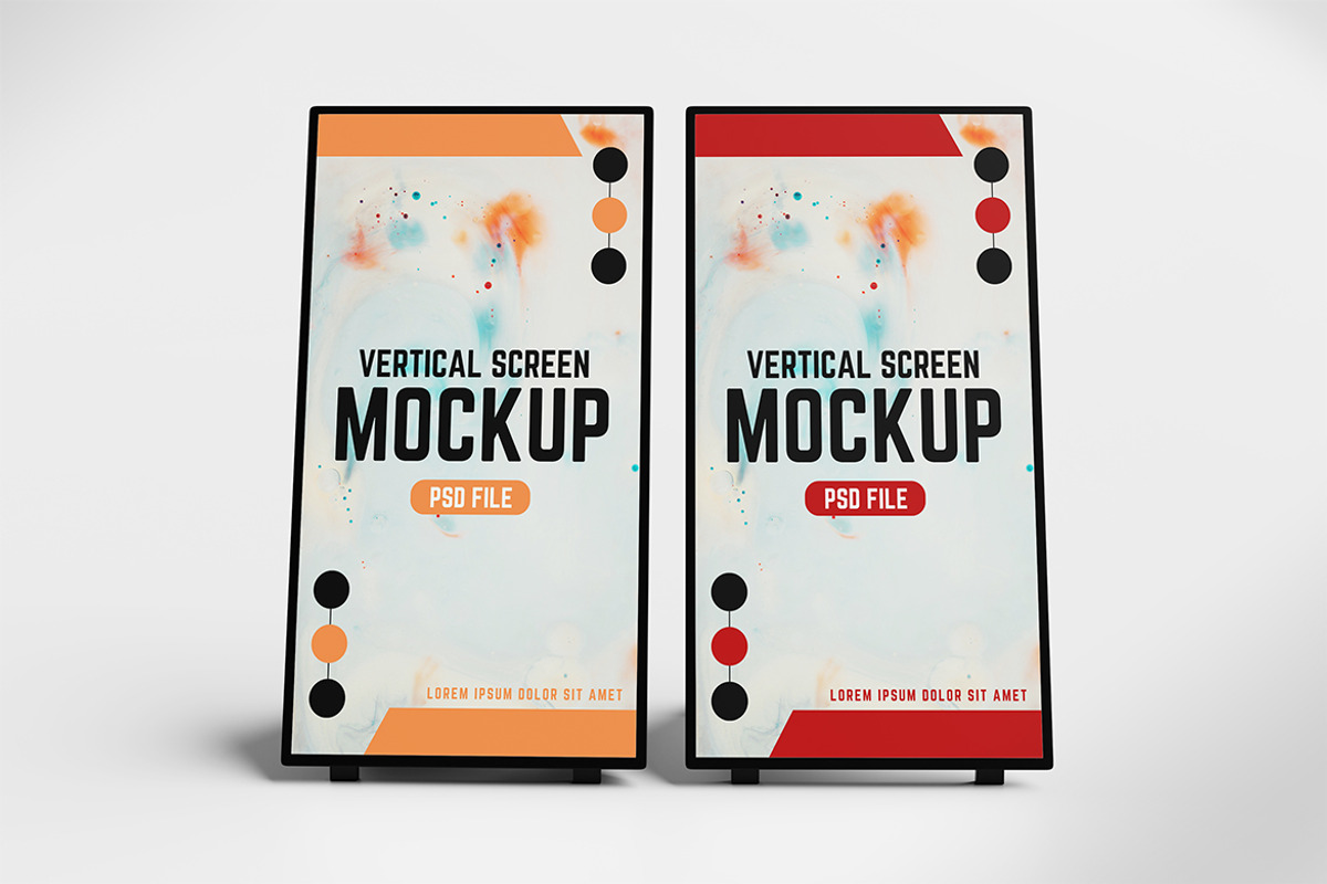 Vertical Event Screen Mockup, an Advertising Mockup by xavier_studio