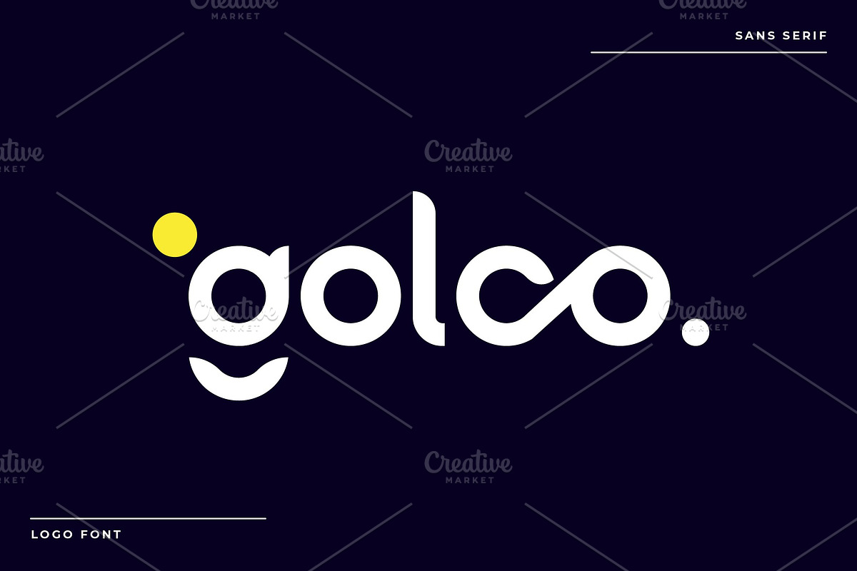 Golco Sans Logo Font, a Sans Serif Font by Artiveko (Photo 1 of 11)