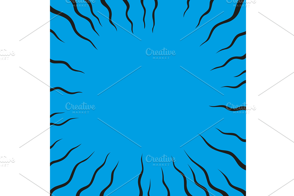 A vivid blue background, an Illustration by Things for designers