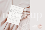 5x7 Wedding Card Mockup, a Product Mockup by MoMockups (Thumbnail 1 of 5)